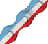 KMC Red, White, Blue USA Bicycle Chain